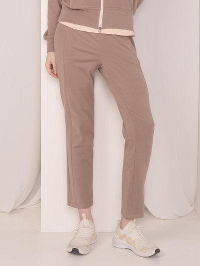 DURAN Back Soft Fleece Side Slit Straight Fit Pants DBF4