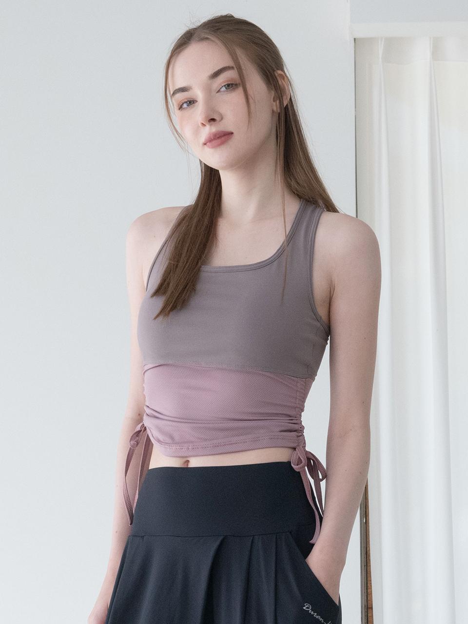 DURAN Duran relaxation side shirring bra top DTF4S-20444