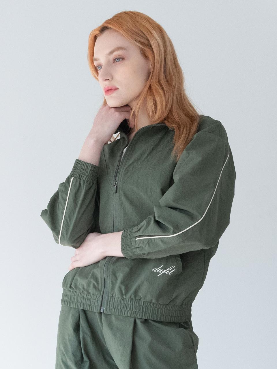 DURAN Duran Ritz High-Neckline Zip-Up Windbreaker Jacket