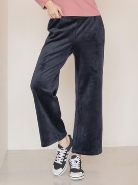 DURAN DURAN Wide Double-Tuck Corduroy Fleece-Lined Pants DBF3W-9145 3 Colors
