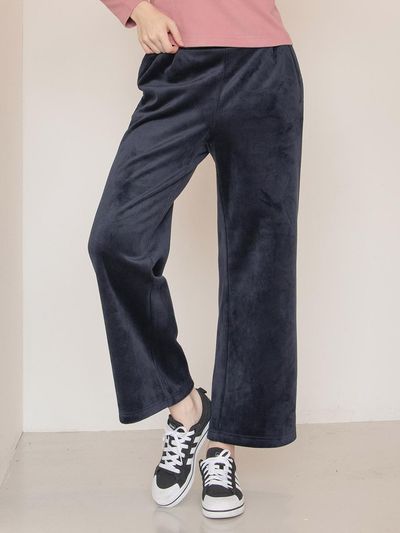 DURAN DURAN Wide Double-Tuck Corduroy Fleece-Lined Pants DBF3W-9145 3 Colors