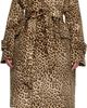 Duran Lantink Duran Lantink Brown Oversized Faux-Suede Trench Coat - 1