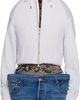 Duran Lantink Duran Lantink Gray Sculptured Zip Up Hoodie - 1