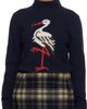 Duran Lantink Duran Lantink Navy Heron Knit Turtleneck - 1