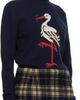 Duran Lantink Duran Lantink Navy Heron Knit Turtleneck - 2