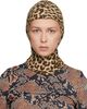 Duran Lantink Duran Lantink Tan Jersey Printed Balaclava - 1