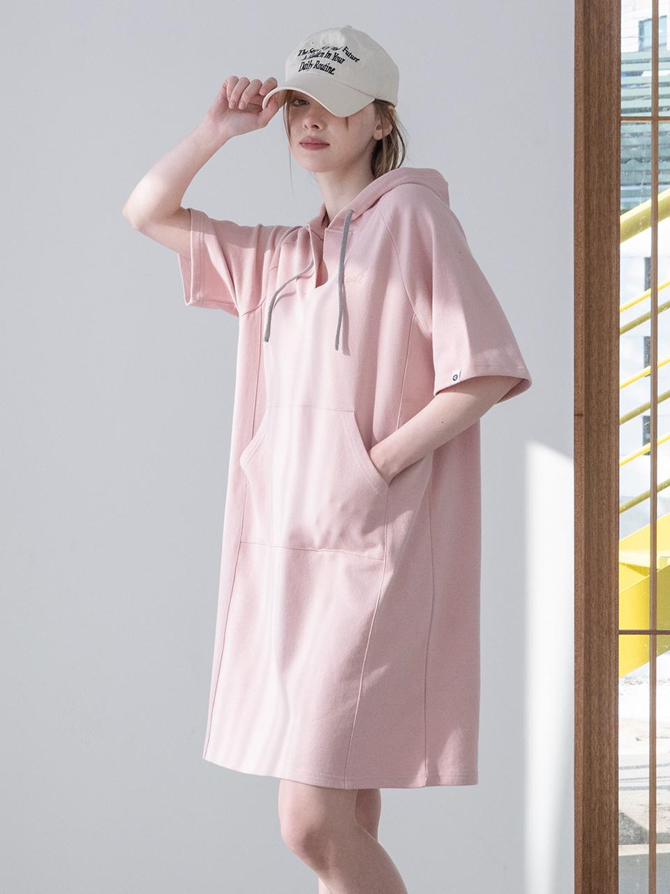 DURAN Rear Adm. Loose Fit Hoodie dress DTF4S-5127 3 colo