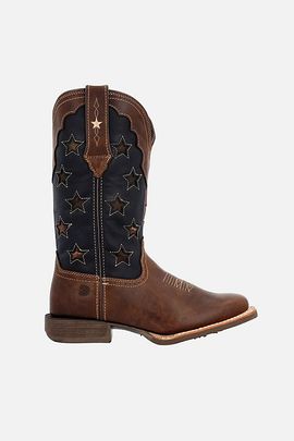 Durango Boots Durango Boots Durango Lady Rebel Pro Vintage Flag Western Boot in Sable Brown And Vintage Flag, Women's at Urban Outfitters