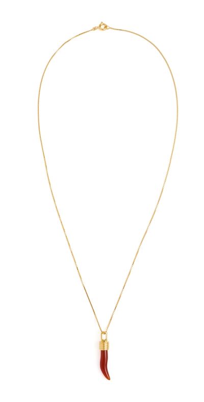 Dévé Dévé Cornicello Necklace Gold Vermeil One
