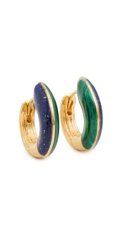 Dévé Dévé Locus Solus Hoops Lapis & Malachite One