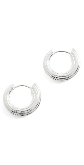 Dévé Dévé Mini Non-Conformist Hoop Earrings Sterling Silver One