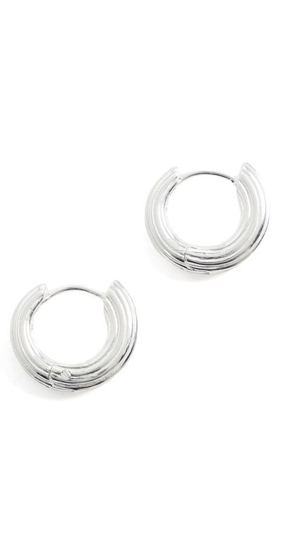 Dévé Dévé Mini Non-Conformist Hoop Earrings Sterling Silver One
