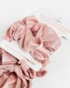 Easilocks Easilocks Satin Ribbon Short Scrunchie Double Pack in Rose-No color - 2