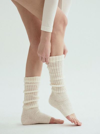 EAU CLAIR Soft Warm Non-slip Ribbed Leg Warmers
