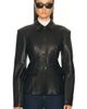 EAVES EAVES Aina Leather Cinched Jacket - 1