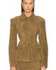 EAVES EAVES Aina Suede Cinched Jacket - 1