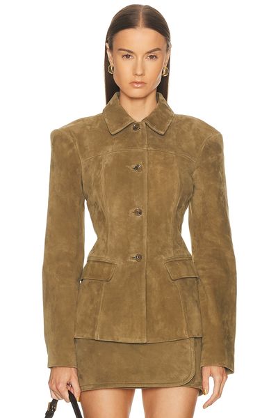 EAVES EAVES Aina Suede Cinched Jacket