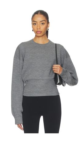 EAVES EAVES Carlie Double Faced Blouson Crewneck