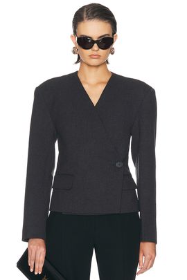 EAVES EAVES Cropped Naama Classic Suiting Blazer