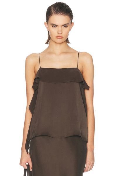 EAVES EAVES Emilia Washed Silk Top