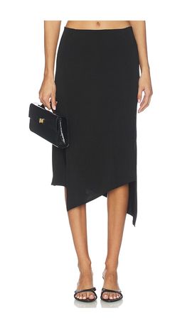 EAVES EAVES Ira Asym Midi Skirt