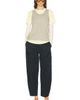 EAVES EAVES Lana Cropped Barrel Leg Pant - 5