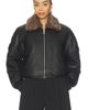 EAVES EAVES Norna Leather Bomber Jacket - 1