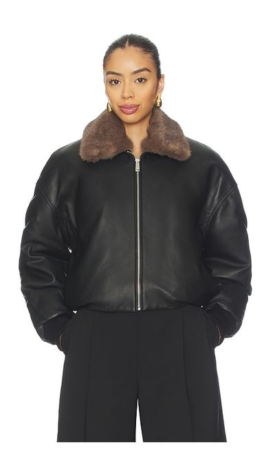 EAVES EAVES Norna Leather Bomber Jacket