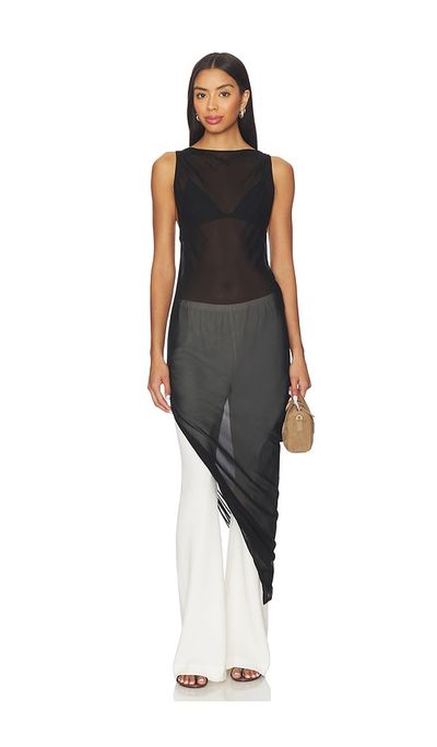 EAVES EAVES Via Asym Maxi Dress