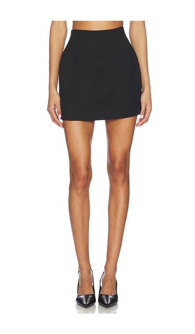 EAVES EAVES x Jasmine Tookes Irene Classic Suiting Sculpted Mini Skirt