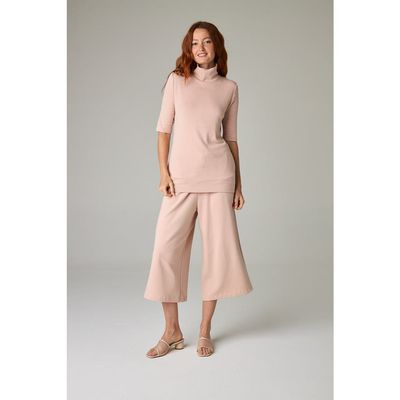 eavolu eavolu Baikal Eco-Luxe Fleece Crop Pant - Cloud-Soft Comfort