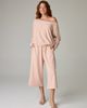 eavolu eavolu Baikal Eco-Luxe Fleece Off-Shoulder Crop Top - Cloud-Soft Comfort - 3