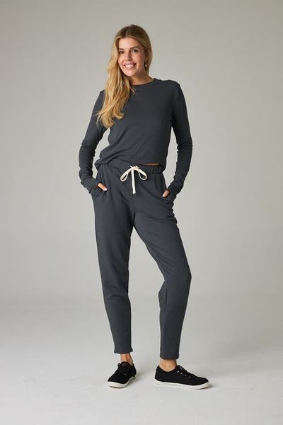 eavolu eavolu Serengeti Eco-Luxe Fleece Slim Pant - Cloud-Soft Comfort