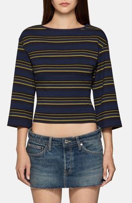 EB Denim EB Denim Douglas Striped Crop Top