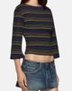EB Denim EB Denim Douglas Striped Crop Top - 3