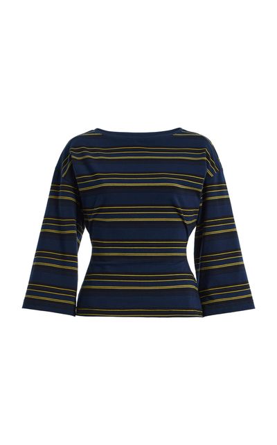 EB Denim EB Denim Douglas Striped StretchCotton Top