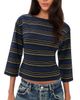 EB Denim EB Denim Douglas Top Navy Moss Stripe - 1