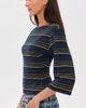 EB Denim EB Denim Douglas Top Navy Moss Stripe - 4