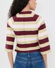EB Denim EB Denim Kingsley Top Burgundy Soft Pink Stripe - 3