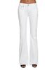 Eb Denim Eb Denim Maria Mid Rise Slim Bootcut Jeans in White - 1