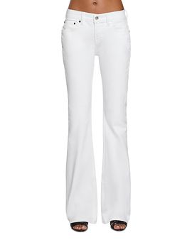 Eb Denim Eb Denim Maria Mid Rise Slim Bootcut Jeans in White