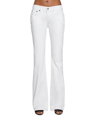 Eb Denim Eb Denim Maria Mid Rise Slim Bootcut Jeans in White