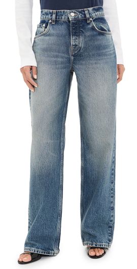 EB Denim EB Denim Mid Rise Baggy Jeans Mariner