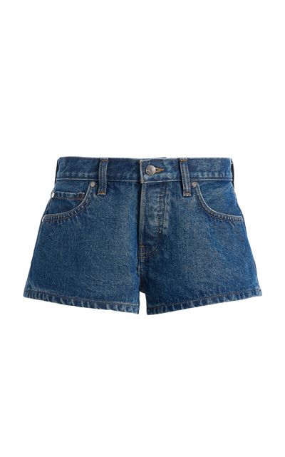 EB Denim EB Denim Portman LowRise CottonBlend Mini Shorts