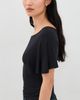 EB Denim EB Denim Raven Batwing Top Black - 4