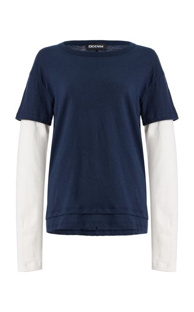 EB Denim EB Denim Rory Layered Cotton Top