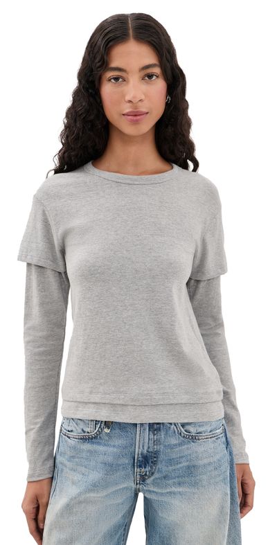 EB Denim EB Denim Rory Layered Long Sleeve Heather Grey