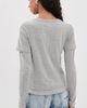 EB Denim EB Denim Rory Layered Long Sleeve Heather Grey - 3