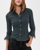 EB Denim EB Denim Sedona Button Down Top Navy Forest Plaid - 2
