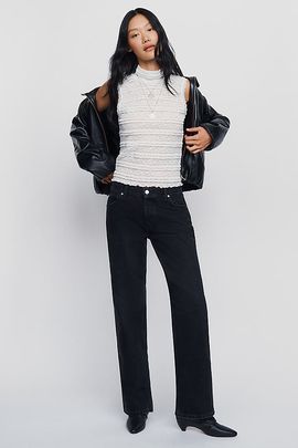 EB Denim Low-Slung Baggy Wide-Leg Jeans